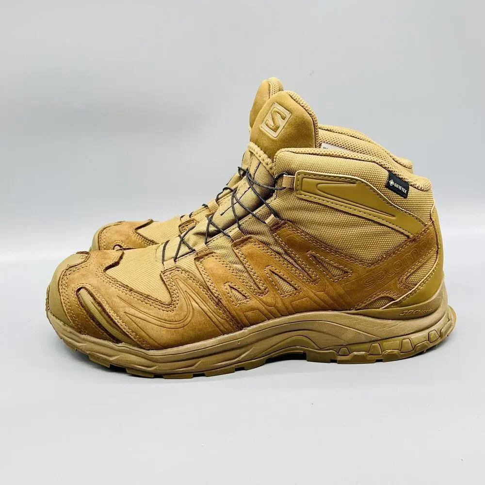 Salomon Boots Mens 11 Brown XA Forces Mid GTX Hiking Combat Ankle Gore Tex